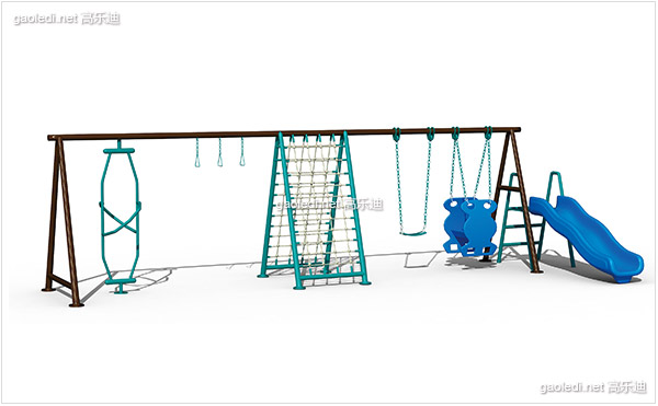 兒童秋千帶攀爬滑梯C-QQ006